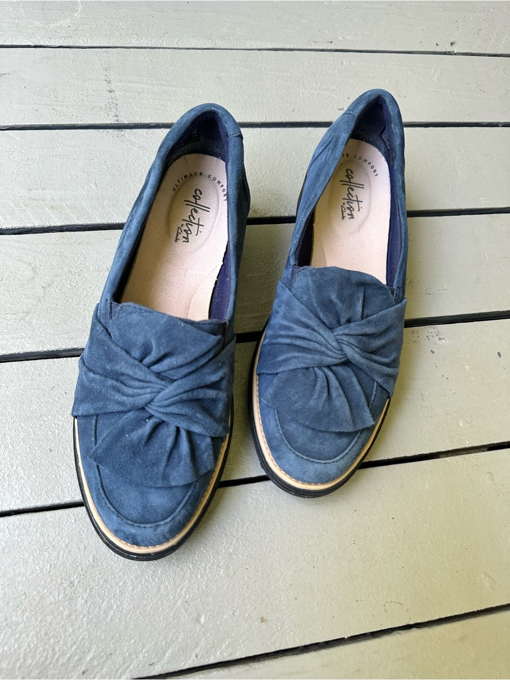 Clarks Women's Sharon Dasher suede loafers ~7